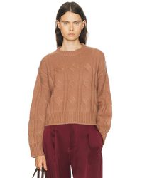 SABLYN - Tristan Crewneck Cable Pullover Sweater - Lyst