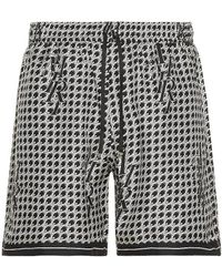 Amiri - staggard Houndstooth Silk Short - Lyst