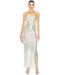 Christopher Esber - Opaline Sequin Strapless Gown - Lyst