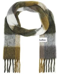 Acne Studios - Mohair Checked Scarf - Lyst