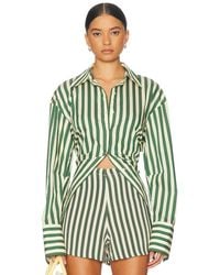 Simon Miller - Loch Poplin Button Up Top - Lyst