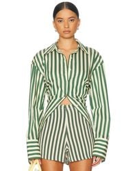 Simon Miller - Loch Poplin Button Up Top - Lyst