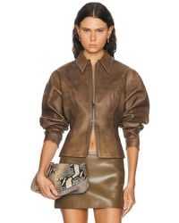 The Sei - Fitted Leather Jacket - Lyst