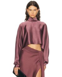 LAPOINTE - Satin Caftan Top - Lyst