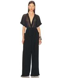 Norma Kamali - Geralyn Short Sleeve Jumpsuit - Lyst