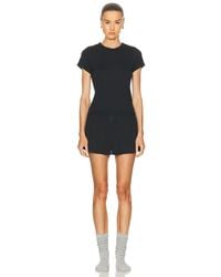 Lunya - Soft Modal Rib Tee Short Pajama Set - Lyst