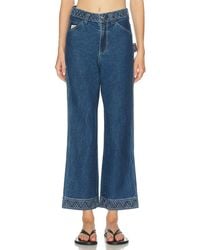Bode - Embroidered Knolly Brook Straight Leg - Lyst