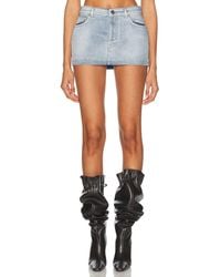 Alexandre Vauthier - Denim Mini Skirt - Lyst