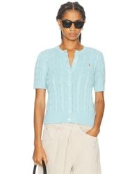 Polo Ralph Lauren - Short Sleeve Crewneck Cardigan - Lyst