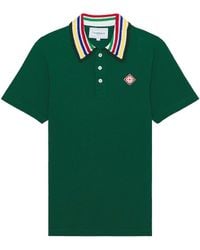 Casablancabrand - Primary Stripe Knit Collar Classic Polo - Lyst