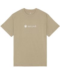 Snow Peak - Soft Cotton Logo Short Sleeve T-shirt - Lyst