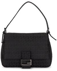Fendi - Zucchino Mama Baguette Shoulder Bag - Lyst