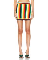Casablancabrand - Striped Towelling Skirt - Lyst