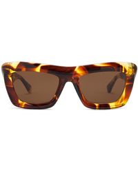 Bottega Veneta - Scoop Rectangular Sunglasses - Lyst