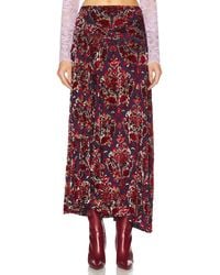 Rabanne - Velour Skirt - Lyst