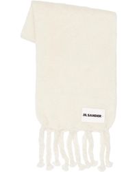 Jil Sander - Logo Plain Scarf - Lyst