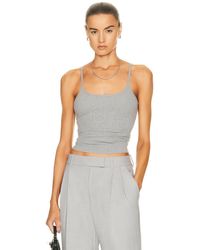 ÉTERNE - Thin Strap Fitted Tank Top - Lyst