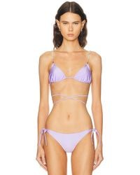 DOLLA - For Fwrd Dolores Wrap Elba Straps Bikini Top - Lyst