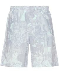 Givenchy - Logo Embroidery Swim Shorts - Lyst