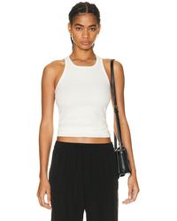 ÉTERNE - High Neck Fitted Tank Top - Lyst