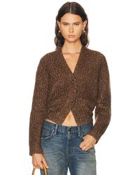 R13 - Split Hem Ribbed Cardigan - Lyst
