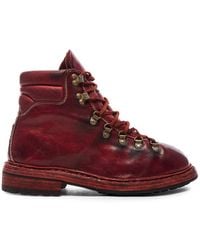Guidi - Lace Up Leather Combat Boots - Lyst