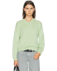 AMIYA - Nevia Cashmere V-Neck Sweater - Lyst