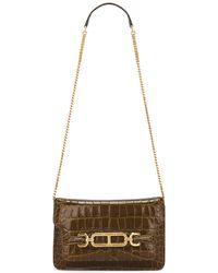 Tom Ford - Stamped Croc Whitney Small Shoulder Bag - Lyst