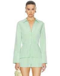 Matthew Bruch - Blouson Long Sleeve Blouse - Lyst