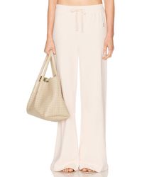 ÉTERNE - Drawstring Lightweight French Terry Wide Leg Sweatpant - Lyst