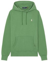 Polo Ralph Lauren Loopback Terry Hoodie in Green for Men | Lyst