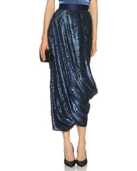 SEV - Paillet Draped Skirt - Lyst