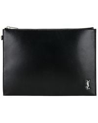 Saint Laurent - Zipped Tablet Holder - Lyst