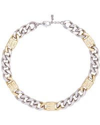 Givenchy - 4g Golden Silvery Chain Large Necklace - Lyst