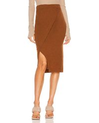 Enza Costa - Cashmere Midi Wrap Skirt - Lyst