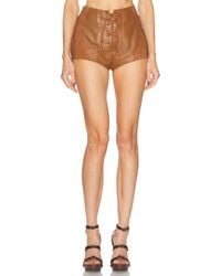 retroféte - Agda Suede Short - Lyst
