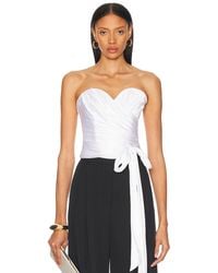 Alexandre Vauthier - Satin Strapless Top - Lyst