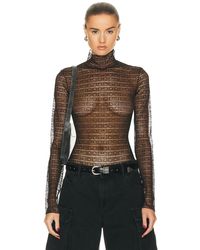 Givenchy - Long Sleeve Turtleneck Bodysuit Top - Lyst