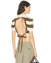 Monse - Rope Laced Half Placket Knit Top - Lyst