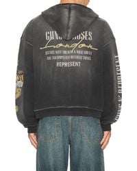 Represent - X Guns N' Roses Cross Zip Through Hoodie - Lyst