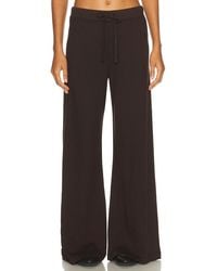 ÉTERNE - Drawstring Lightweight French Terry Wide Leg Sweatpant - Lyst