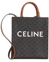 Celine - Triomphe Vertical Cabas Tote Bag - Lyst