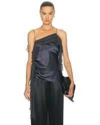 Christopher Esber - Droplet Bead Crochet Trimmed Tank Top - Lyst