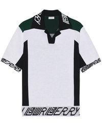 Burberry - Football Script Polo - Lyst