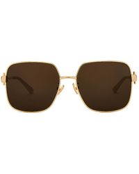 Bottega Veneta - New Triangle Square Sunglasses - Lyst
