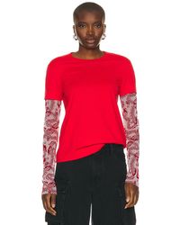 Givenchy - Double Layer Long Sleeve T Shirt - Lyst