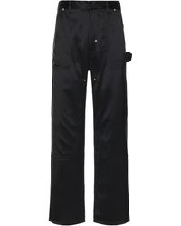 4SDESIGNS - Front Face Silk Utility Pant - Lyst