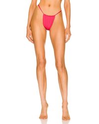 AEXAE Gathered Bikini Bottom - Pink