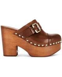 Chloé - Jeannette Wedge Clogs - Lyst