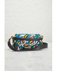 トートバッグ FENDI EMBROIDERED CANVAS RAFFIA SUMMER SHOPPING BAG Summer Tote Fabric Beige | Fendi